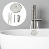 1 Set Single Hole Bathtub Drain Overflow Panel With 3 Screws Drain Overflow Panel Bathtub Accessories