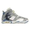 Air 6 Retro GS Washed Denim 2022 Дитячі Кросівки Синьо-Білі Голландсько-Блакитні DM9045-100