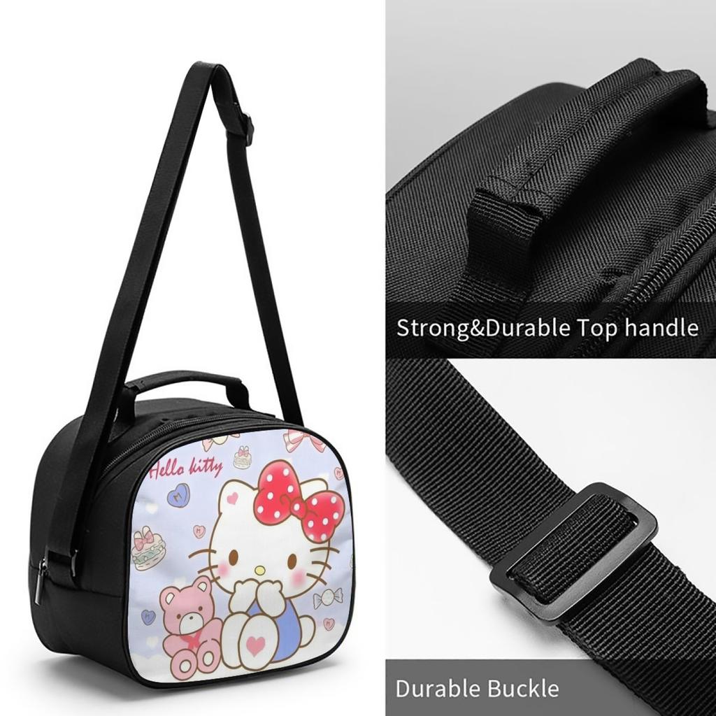 Picnic Bag, Primary And Secondary School Students Lunch Bag, Cartoon Waterproof Handbag, Large-Capacity Thermal Insulation Bag