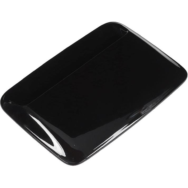 Aramox ABS Carbon Fiber Hood Scoop Cover, Universal Car Bonnet Vent, Glossy Black, for Automobile Modification
