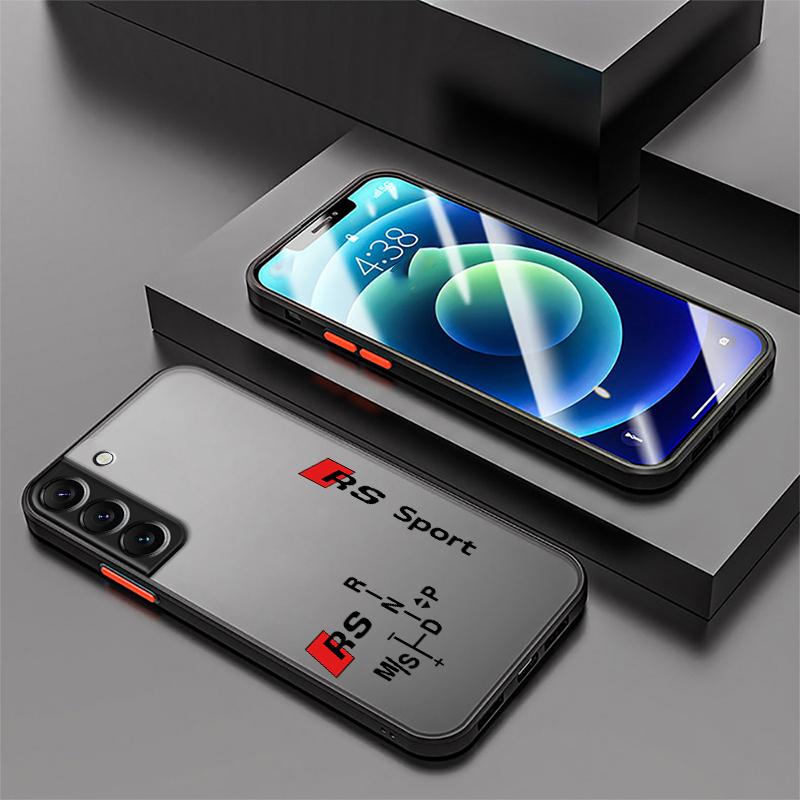 AD-RS Sports Power DI Logo Phone Case for Samsung Galaxy S24 Ultra S23 Ultra S20 S21 FE S22 Ultra S10 S9 Plus Soft Matte Cover