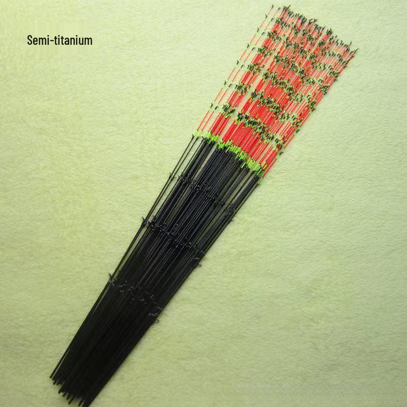 Dual-Titanium Soft Tail Glass Fiber Raft Fishing Rod Sections