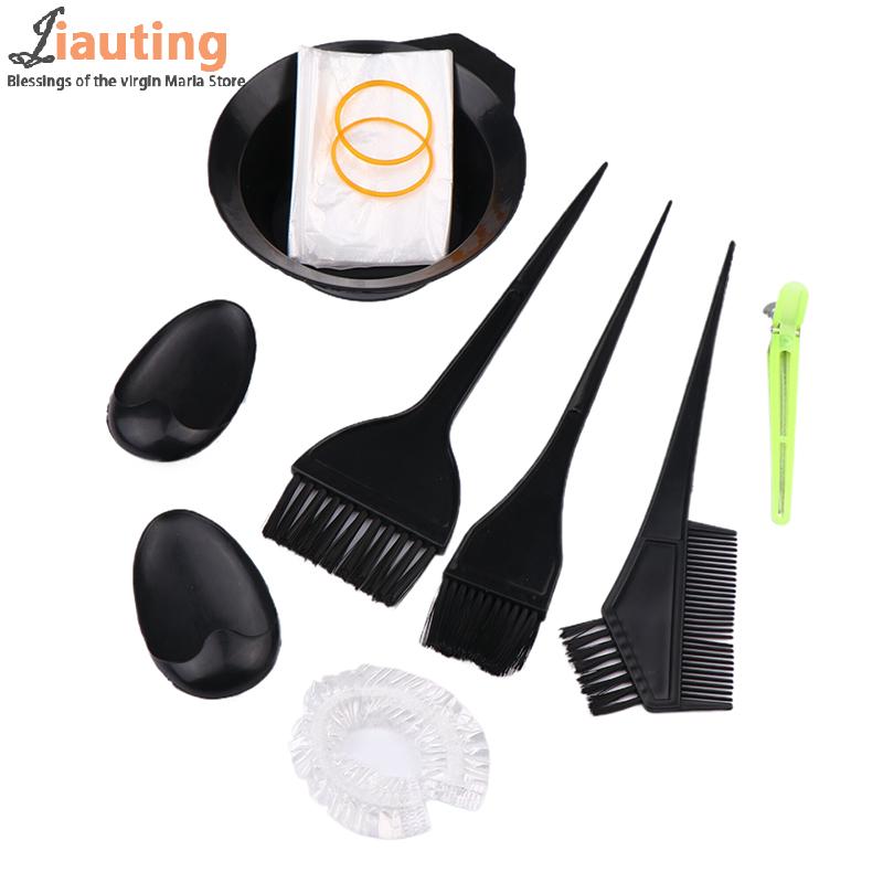 1set Professional Hair Coloring Kit For Barber Salon And Home Use - Includes Hairdressing Tools For Perfect Color Match