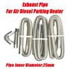 Stainless Steel Exhaust Pipe 24.5mm Inner Diameter Exhaust Extension Tube for Air Diesel Parking Heater Fit to 24mm Thru Hull