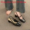 One Strap Sandals For Women With Pu Upper And Low Block Heel For Summer Casual Wear