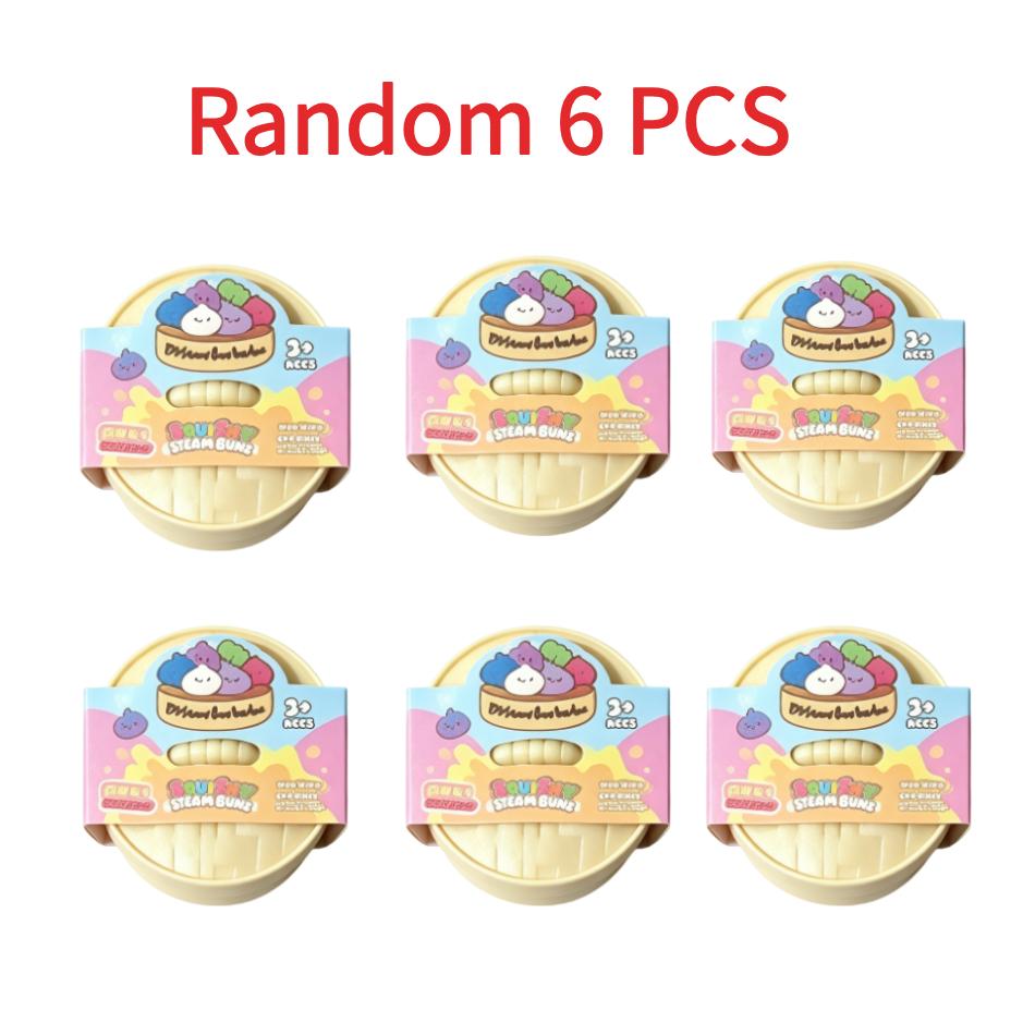 Colorful Simulated Dumpling Squishy Relaxing Relieve Anxiety Antistress Enhance Happiness Rebound Squeeze Reliever Doll