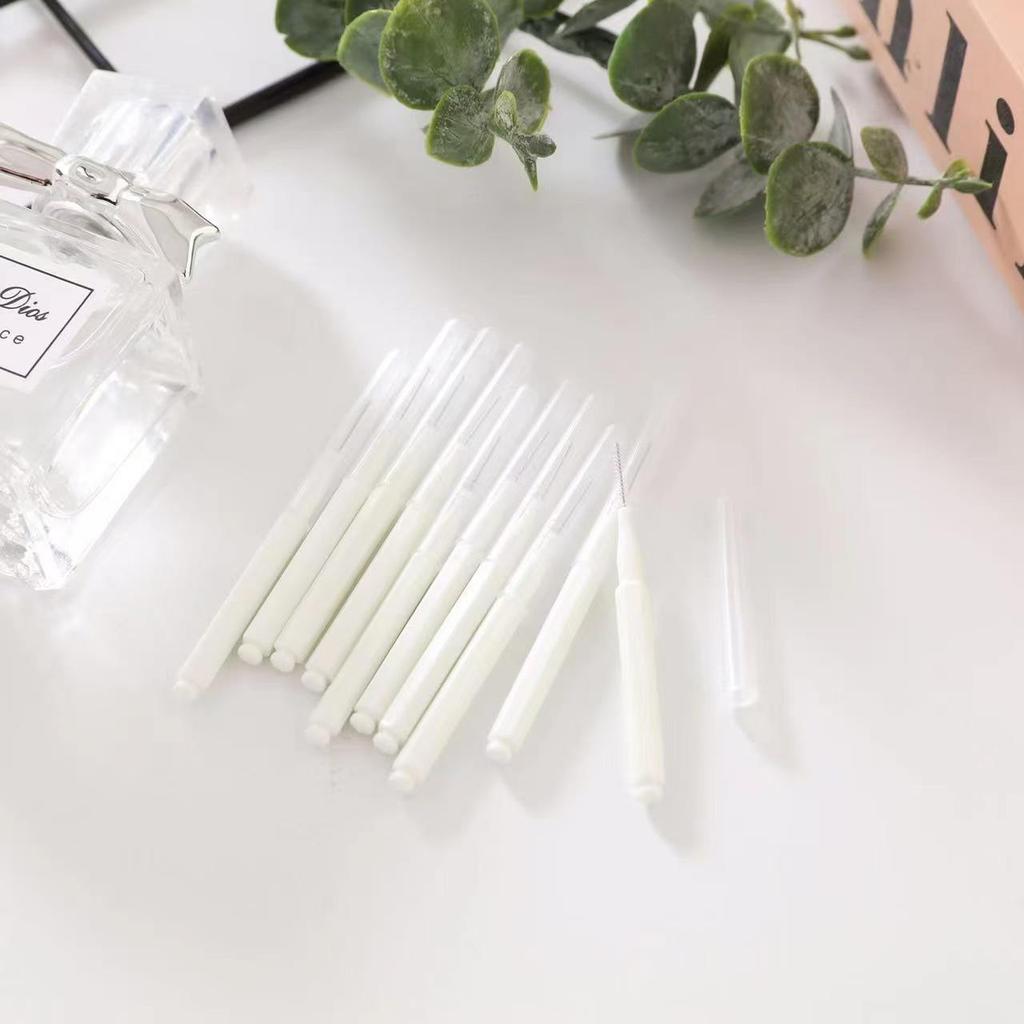 Soft Bristle Pencil-Type Interdental Brush for Cleaning Tooth Gaps and Gum Care
