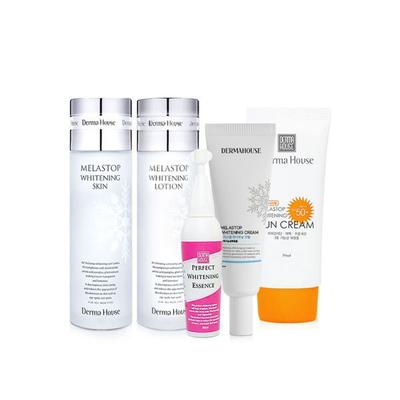 Dermahouse Whitening 4-Piece Skincare Set + Sun Cream