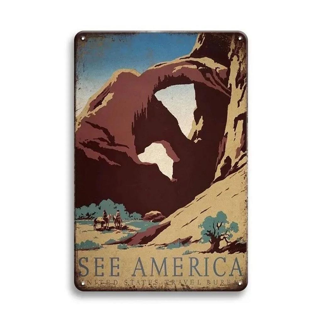 Metal Tin Signs Paris New York Wall Decoration Plaque Vintage Art Poster Iron Painting for Man Cave Home Cafe Garden Club Bar