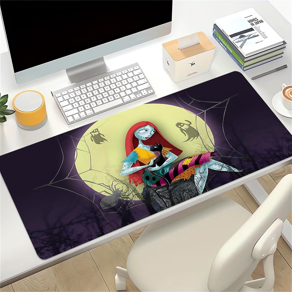 Nightmare Before Christmas Large Gaming Mouse Pad Nonslip Rubber Base Waterproof Desk Mat For Office Pc Laptop