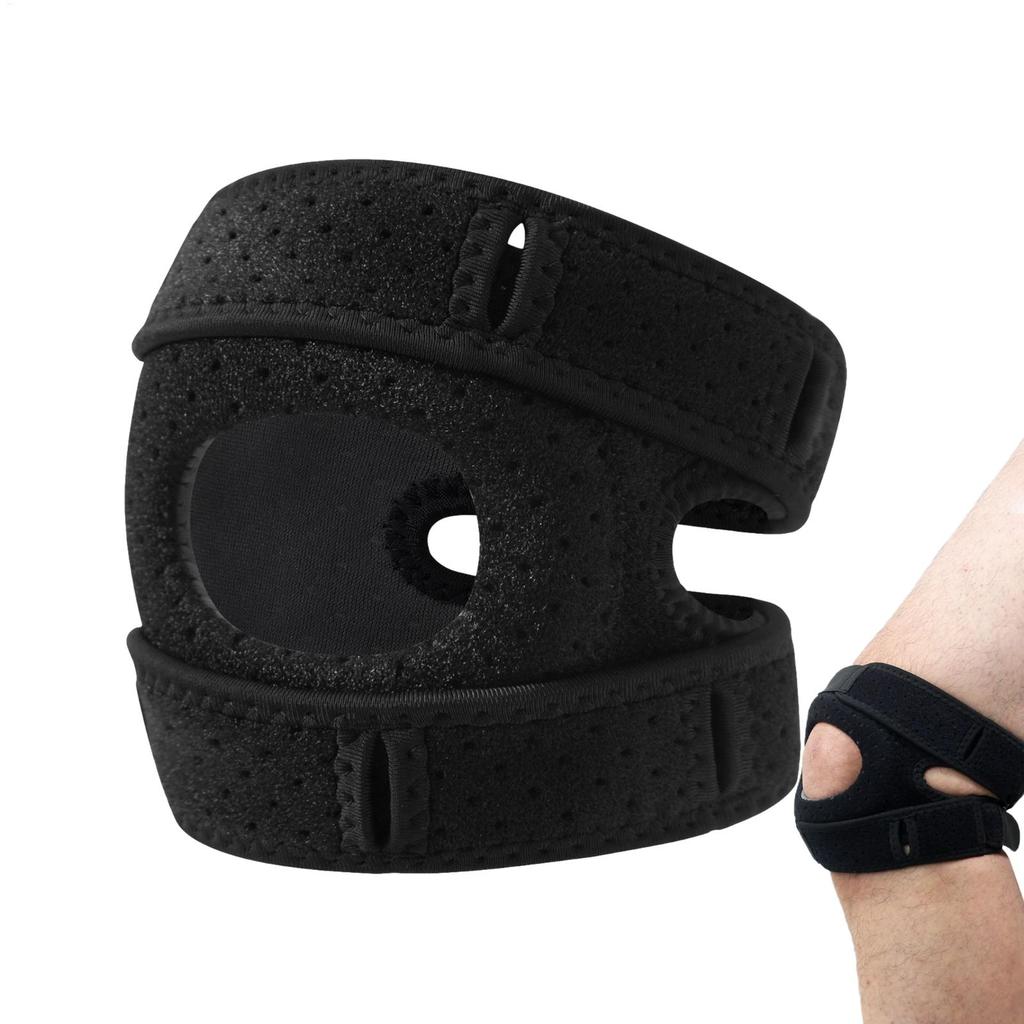 NEU 1 Stück Outdoor Patella-Schutz Patella Kniebandage Verstellbares Weiches Patella-Schutzband Dämpfend Bequem Sport Kniebandage