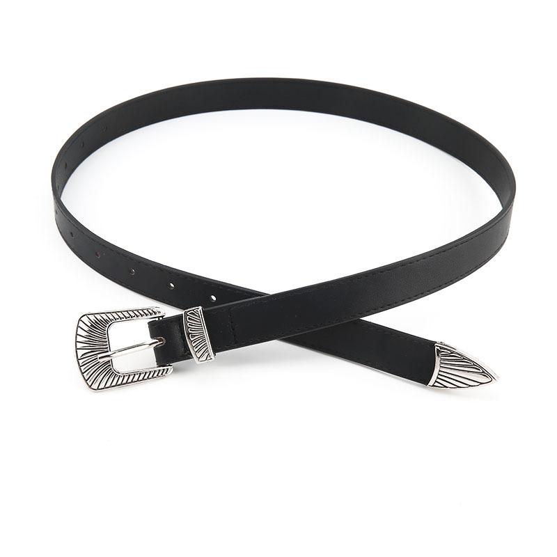 Slimming New Belt Vintage Womens Belt Carved Buckle Match