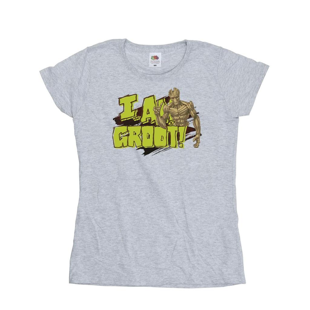 Guardians Of The Galaxy Womens/Ladies I Am Groot Cotton T-Shirt