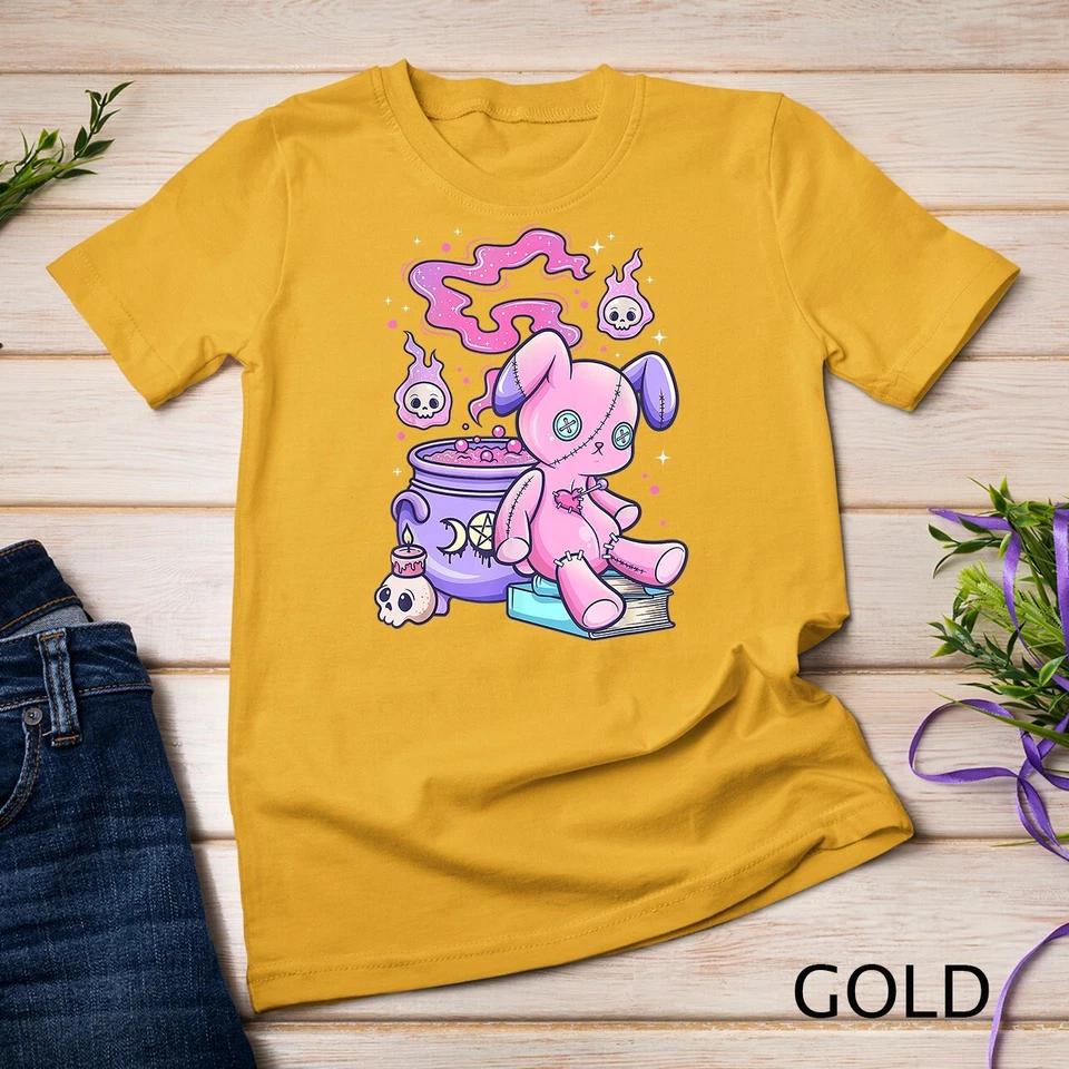 Kawaii Pastel Goth Cute Creepy Witchy Bear T-Shirt Unisex T-shirt 3 3XL