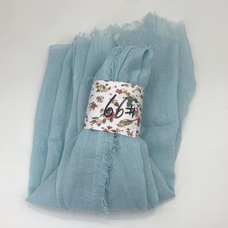 Women Cotton Scarf New Summer Girls Solid Color Sunscreen Thin Scarves Soft Shawl Foulard Viscose Spring Lady Wrap Shawls