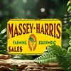 Vintage Massey Ferguson Metallplåtskylt Jordbruksutrustning Rustik Väggkonst Garage Barinredning