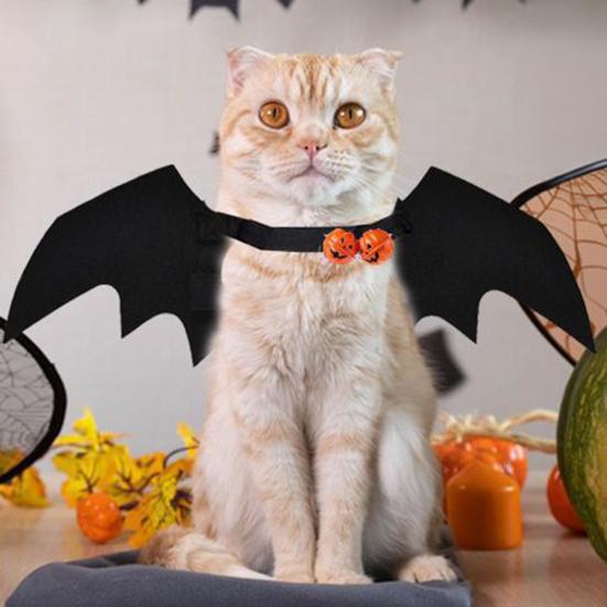 Cat Bat Wing Pet Cosplay Bat Costume Felt Dog Cat Bat Wings Apparel for Halloween Party Dress Up Accessory