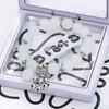 Small fresh color butterfly broken bead bracelet female ins style niche design new gray moonlight star and moon crystal jewelry