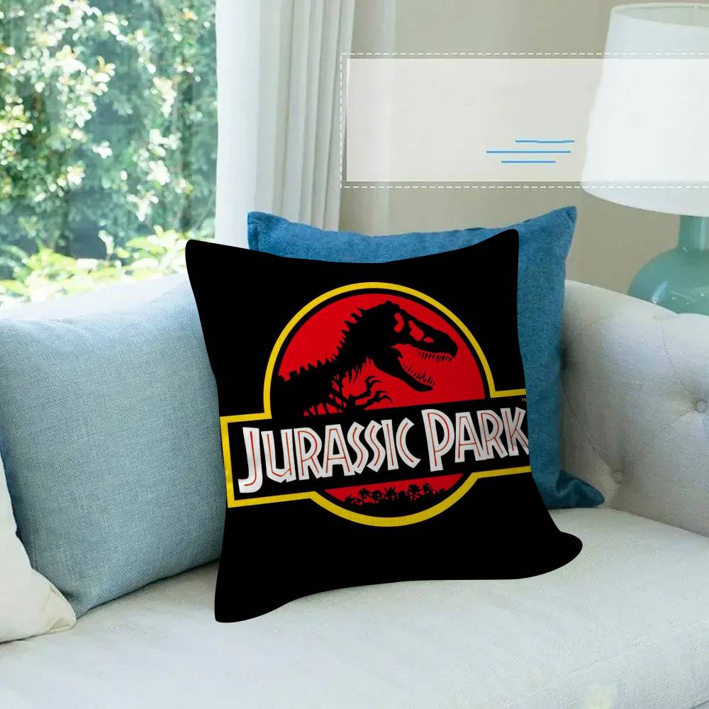 C-Cool J-Jurassic Logo World Personalized Picture Text Home Decorative Pillows Household Gifts 45X45Cm