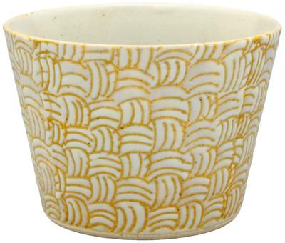 Hasami Inban Soba Choko Diameter X Made In Product Number 21123 Ware, Kunzangama, (Printed) (Soba Choko) Cup, KAGOME, Approx. 9.5cm 6.5cm Height,