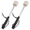 2Pcs Wollfilz Kopf Drumstick Starke Flexibilität Tragbare Rutschfeste Instrument Zubehör