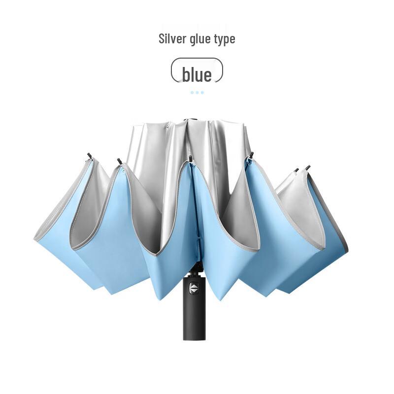 Nanqiao 10-Rib Full-Automatic Titanium Silver Reflective Umbrella