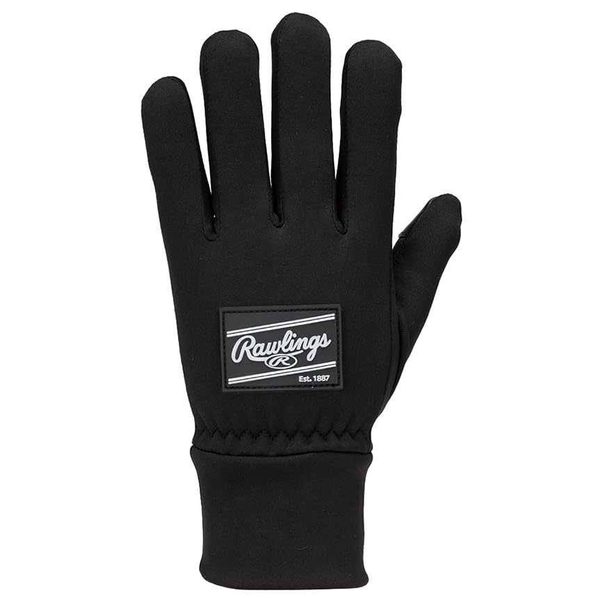 Rawlings Бейсбольные зимние флисовые перчатки EAC15F06 Черные/Черные