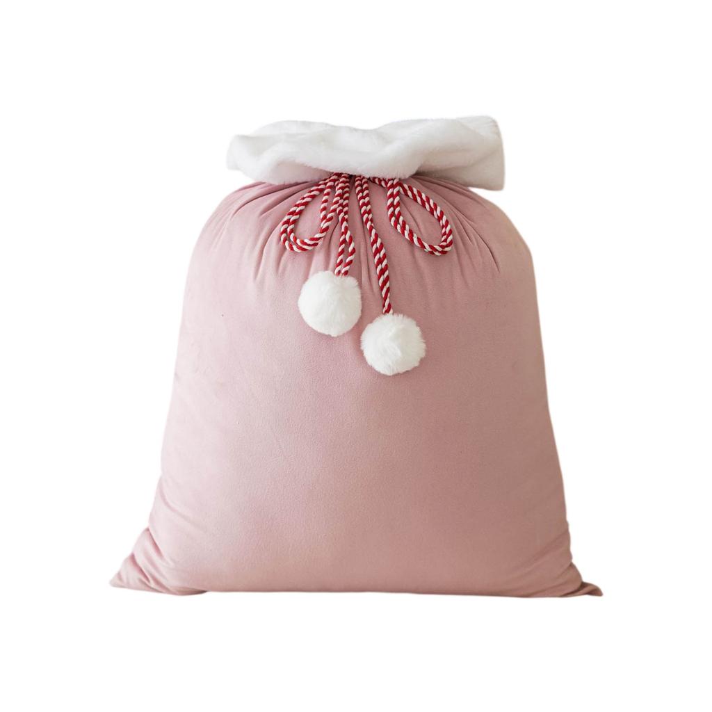 Christmas Gift Bag Candy Gift Drawstring Bag Christmas Velvet Bag