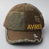 Distressed Remake Low Cap 6 Panel Full Cap Baseball Cap Cotton Cap Hat Cap Black All Season Deep Spring Summer Khaki 01 [AVIREX] Men's