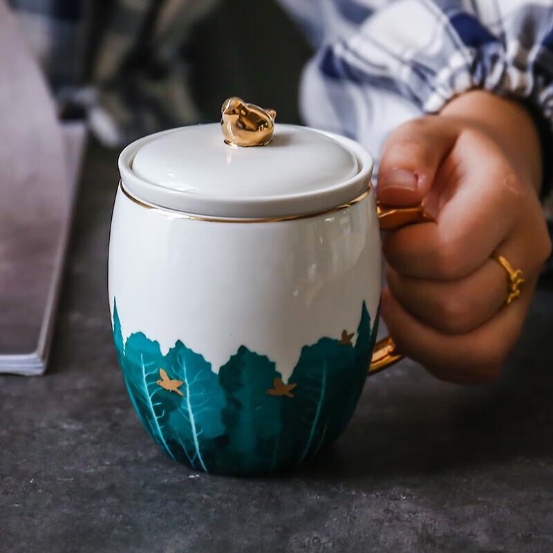Weidu Shuiyue Kleiner Vogel Keramikbürotasse