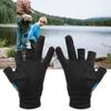 1 Pair Fishing Gloves 3 Cut Finger AntiSlip Sports Hand Equipment for Outdoor Angling