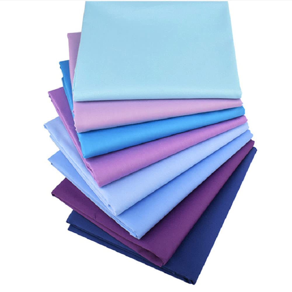 misaki Fabric Simple Solid Cotton Cut for and More Scraps, 50-Color Set, Fabric, Cloth, Stylish, 25cm, Crafts, DIY, Patchwork,