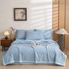 Soft Skin Friendly Summer Quilt Set or Single Quilts Lightweight Breathable Thin Comforter Sets Washable Single Double Blanket