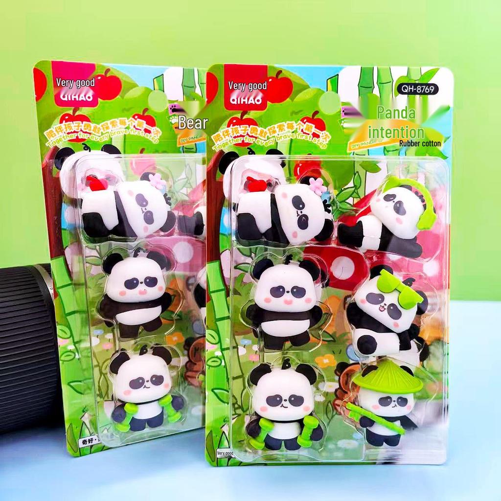 Adorable Cartoon Mini Eraser Set for Students – Perfect Back-to-School Gift