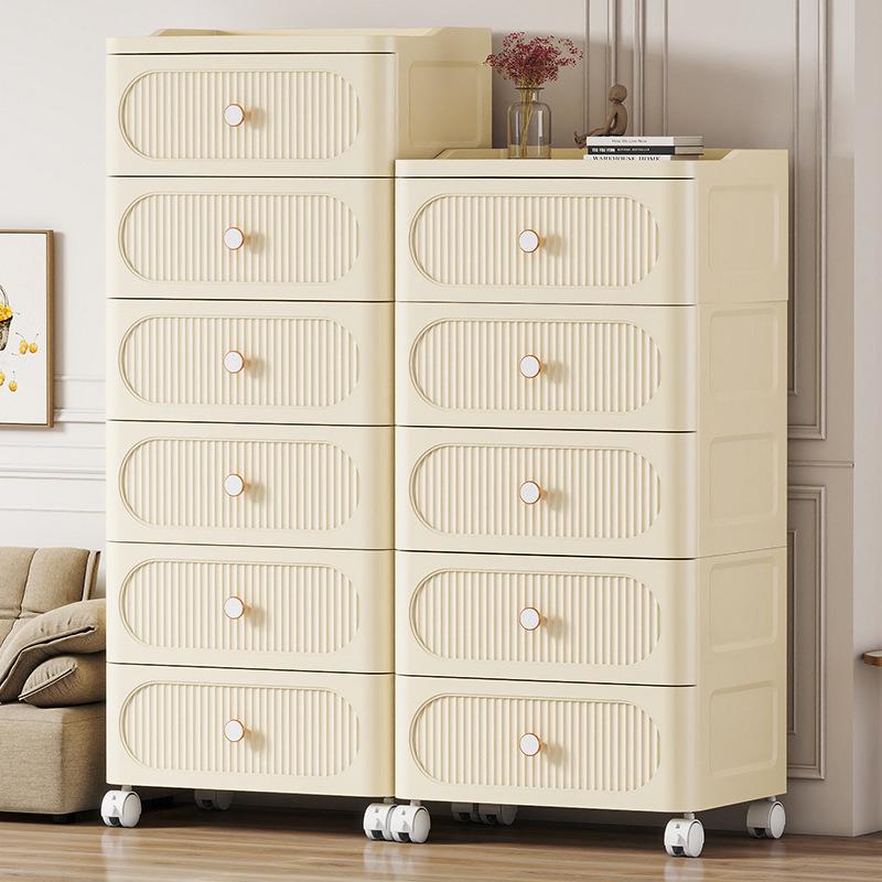 Kids' Plastic Drawer Storage Organizer for Toys, Snacks, and Clothes