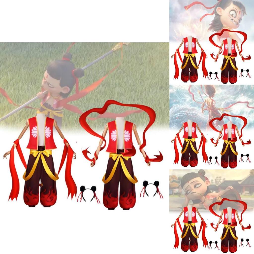 Ne Zha 2 Cosplay Costume Stylish Red Outfit For Kids And Adults Perfect For Role Play Events