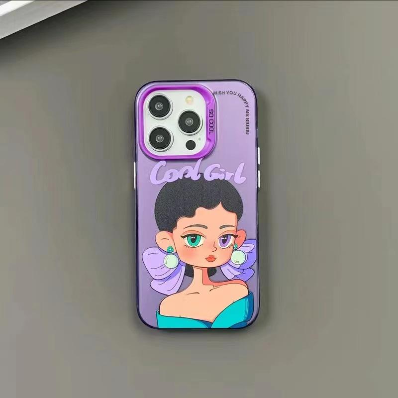 Cool and Handsome Girl Is Suitable for Apple 11Promax Mobile Phone Case 11 Large Hole 11 Anti-drop 11PRO Symphony Women's Trendy Brand
