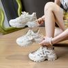 New dad shoes women's spring student sports running shoes casual shoes with heightened thick soles