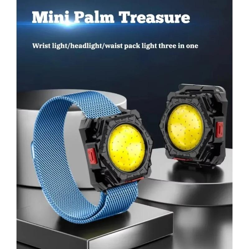 Portable LED Wrist Light Mini Flashlight USB Rechargeable Watch Lamp Wrist Lighting Torch Flashlight Outdoor Sport Running Light