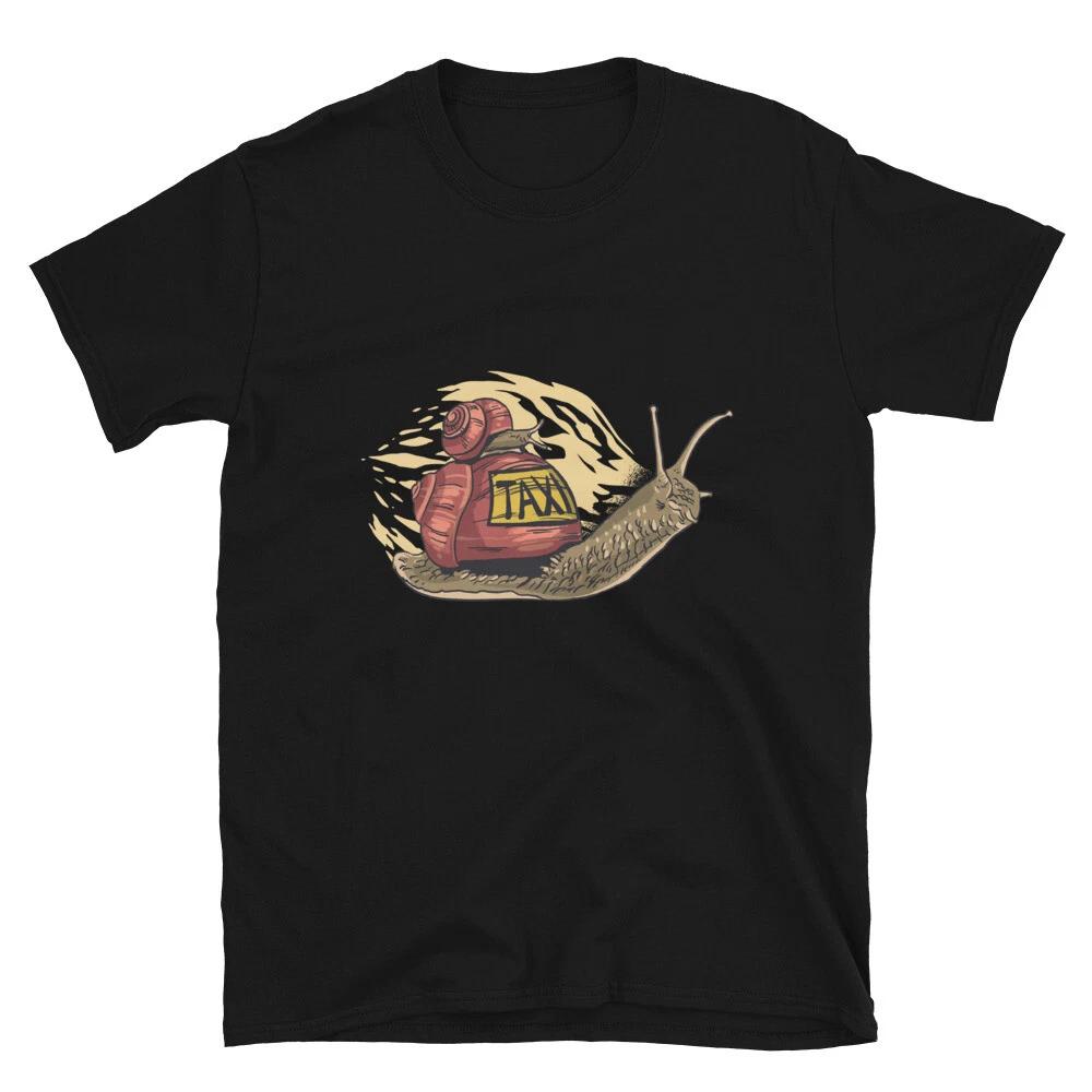 

Snail Taxi Funny Graphic T-Shirt L