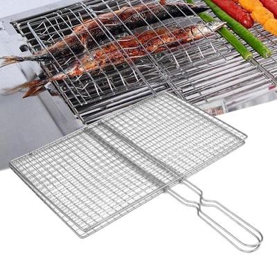 1set Barbecue Grilling Basket Grill BBQ Net Steak Meat Fish Net Siz Vegetable Kitchen BBQ Tools