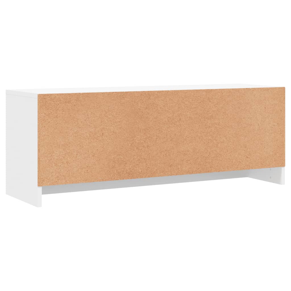 Vidaxl Szafka Pod Tv, Biała, 102X30X37,5 Cm, Materiał Drewnopochodny