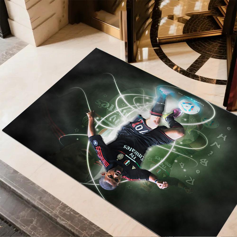 Ac Milan Celebration Floor Mat Suitable for Balcony Living Rooms Study Room Entryway Antislip Carpet Decorate Offices Gift for Festivals