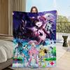 Anime Gushing über Magische Mädchen Decke Flanell warm Komfort weiche Plüschdecke für Sofa Wohnzimmer Büro Schlafzimmer Reise Geschenk