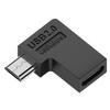 Micro USB Adapter 90 Degree Right Angle Male To Type C Female Connector for Laptop PC USB Chargers Extension Converter