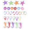 100 pièces Mix Perles Acryliques Animaux Marins Charms Coquillage Étoile de Mer Perles Espacement Libres Pour Fabrication de Bijoux Accessoires DIY