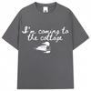 Heated Rivalry Funny Meme Graphic T Shirts Im Coming The Cottage Hollanov Unisex Women Humor Fashion Tshirt Oversized Cotton Tees
