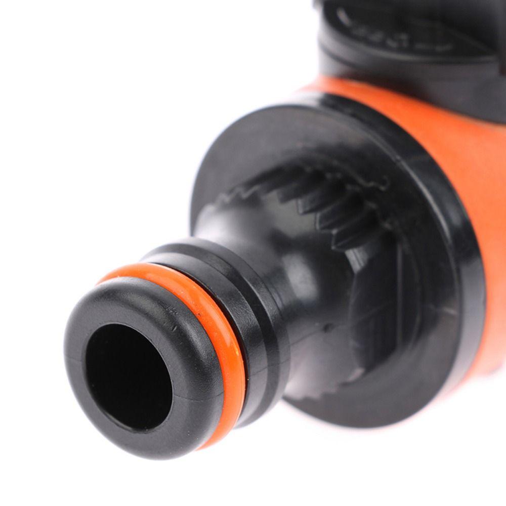 Two-way Valve Extender Garden Hose Shut Off Valve Fitting Plastic 16mm Nipple Tubing Tap Adapter Threaded Durable Quick Joint