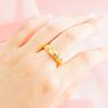 Fashionable Twill Meteor Shower Couple Ring Open Ring