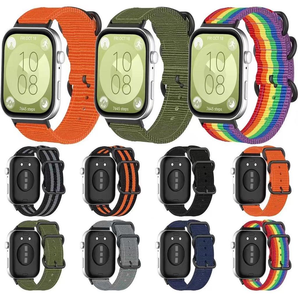 Huawei Watch Fit4Pro Nylon Three-Ring Buckle Band for Fit3/Fit4 Watches